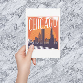 Chicago Illinois Skyline Briefkaart