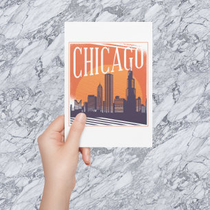 Chicago Illinois  Skyline Briefkaart