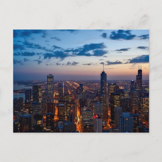 Chicago, Illinois, Skyline Briefkaart (Voorkant)