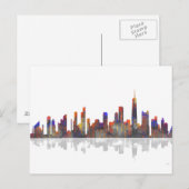 Chicago Illinois Skyline Briefkaart (Voorkant / Achterkant)