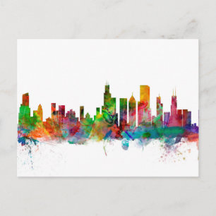 Chicago Illinois Skyline Briefkaart