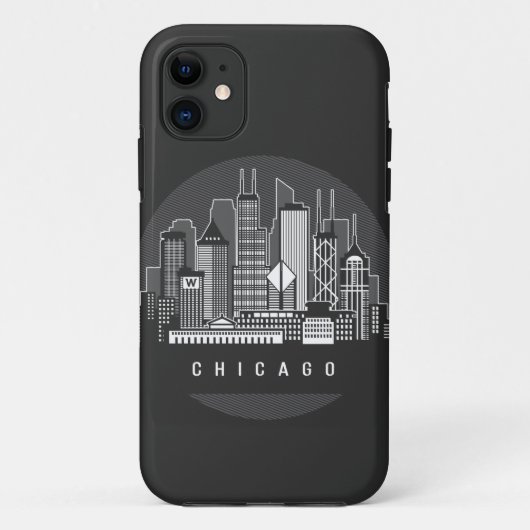 Chicago Illinois Skyline Case-Mate iPhone Case (Achterkant)