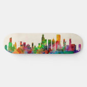 Chicago Illinois Skyline Cityscape Persoonlijk Skateboard (Horizontaal)