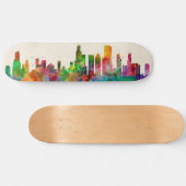 Chicago Illinois Skyline Cityscape Persoonlijk Skateboard (Horizontaal)