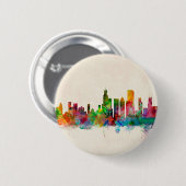 Chicago Illinois Skyline Cityscape Ronde Button 5,7 Cm (Voorkant /achterkant)