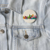 Chicago Illinois Skyline Cityscape Ronde Button 5,7 Cm (In situ)