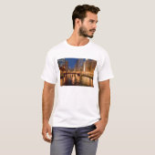 Chicago, Illinois, Skyline en Chicago River op 2 T-shirt (Voorkant volledig)