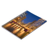 Chicago, Illinois, Skyline en Chicago River op Notitieboek (Linkerzijde)