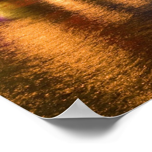 Chicago, Illinois, Skyline en Chicago River op Poster (Hoek)