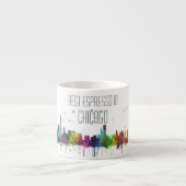 CHICAGO, ILLINOIS SKYLINE ESPRESSO KOP (Voorkant)