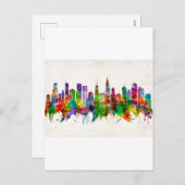 Chicago Illinois Skyline Feestdagenkaart (Voorkant / Achterkant)