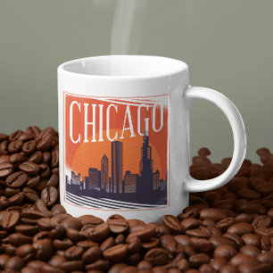 Chicago Illinois  Skyline Foto Koffiemok