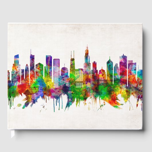 Chicago Illinois Skyline Gastenboek (Voorkant)