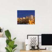 Chicago, Illinois, skyline gefotografeerd vanuit W Poster (Thuiskantoor)