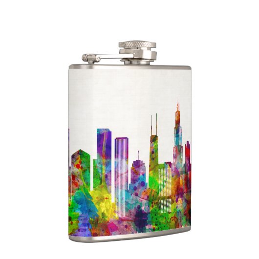 Chicago Illinois Skyline Heupfles (Rechts)