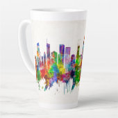 Chicago Illinois Skyline Latte Mok (Linkerhoek)
