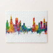 Chicago Illinois Skyline Legpuzzel (Horizontaal)