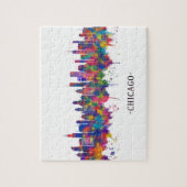 Chicago Illinois Skyline Legpuzzel (Verticaal)