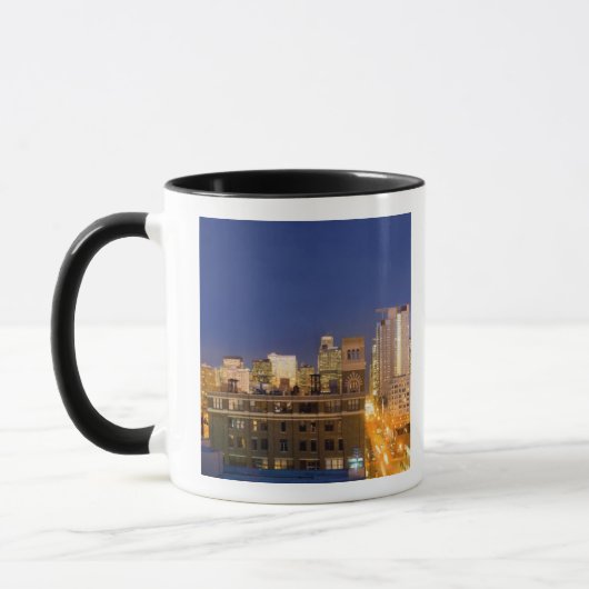 Chicago, Illinois, skyline-opname vanuit West Loop Mok (Links)
