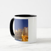 Chicago, Illinois, skyline-opname vanuit West Loop Mok (Voorkant links)