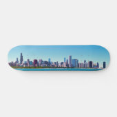 Chicago, Illinois Skyline Panorama Skateboard (Horizontaal)