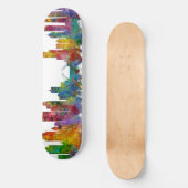 Chicago Illinois Skyline Persoonlijk Skateboard (Voorkant)