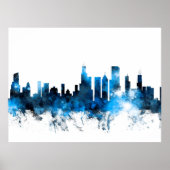 Chicago Illinois Skyline Poster (Voorkant)