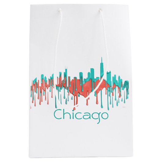 CHICAGO, ILLINOIS SKYLINE PR - PB - MEDIUM CADEAUZAKJE (Voorkant)