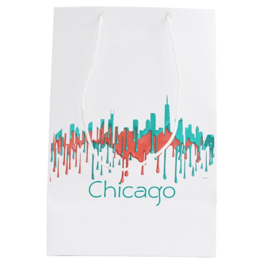 CHICAGO, ILLINOIS SKYLINE PR - PB - MEDIUM CADEAUZAKJE (Achterkant)