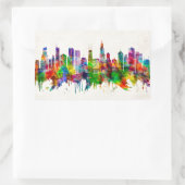Chicago Illinois Skyline Rechthoekige Sticker (Tas)