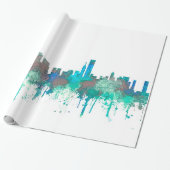 Chicago Illinois Skyline-SG-Oerwoud Cadeaupapier (Uitgerold)