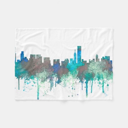 Chicago Illinois Skyline-SG-Oerwoud Fleece Deken (Voorkant (Horizontaal))