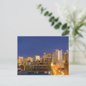 Chicago, Illinois, skyline shot van West Loop Briefkaart (Staand voorkant)