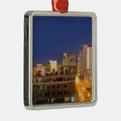 Chicago, Illinois, skyline shot van West Loop Metalen Ornament (Rechts)