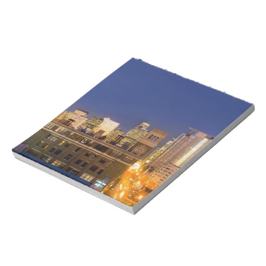 Chicago, Illinois, skyline shot van West Loop Notitieblok (Linkerzijde)