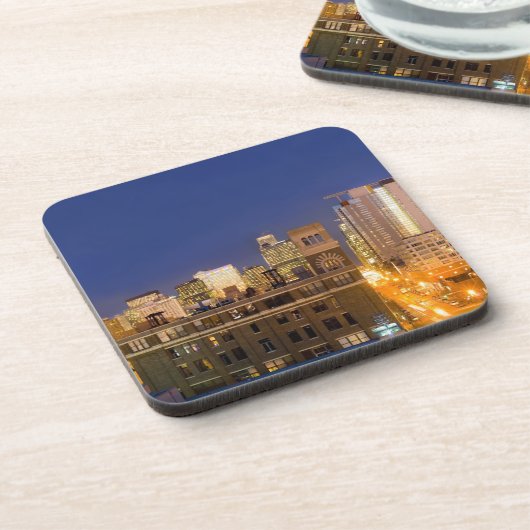 Chicago, Illinois, skyline shot van West Loop Onderzetter (Linkerzijde)