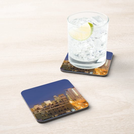 Chicago, Illinois, skyline shot van West Loop Onderzetter (Rechterzijde)