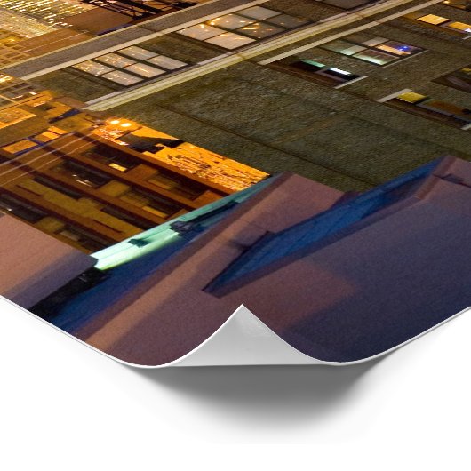 Chicago, Illinois, skyline shot van West Loop Poster (Hoek)