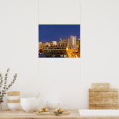 Chicago, Illinois, skyline shot van West Loop Poster (Keuken)