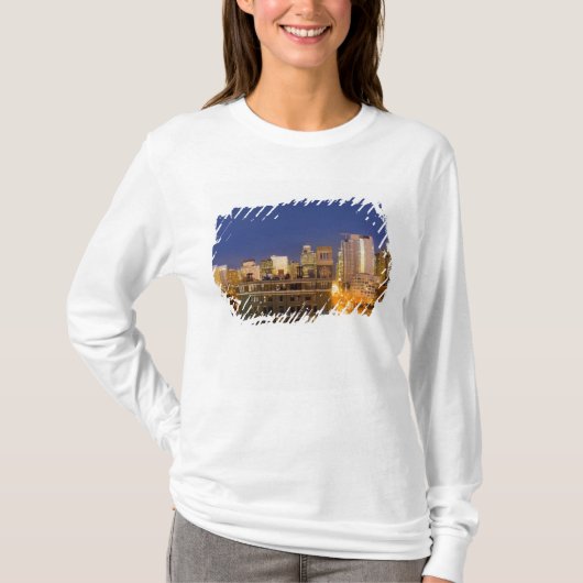 Chicago, Illinois, skyline shot van West Loop T-shirt (Voorkant)
