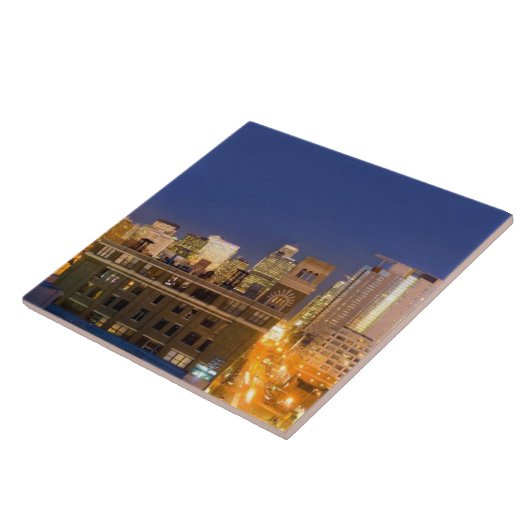 Chicago, Illinois, skyline shot van West Loop Tegeltje (Zijkant)