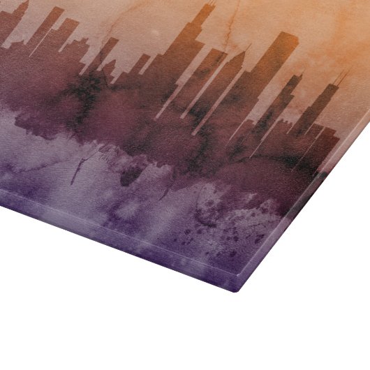 Chicago Illinois Skyline Snijplank (Hoek)