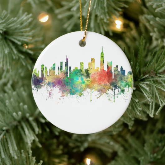 CHICAGO, ILLINOIS SKYLINE SP - KERAMISCH ORNAMENT (Boom)