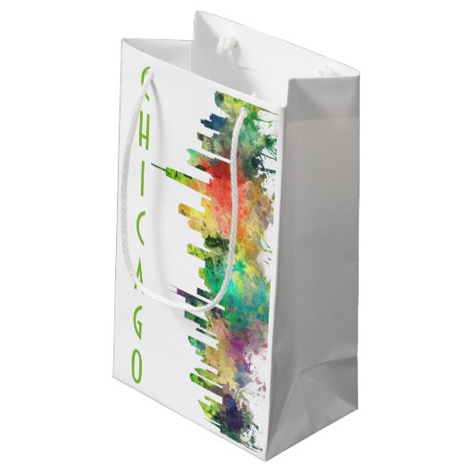 CHICAGO, ILLINOIS SKYLINE SP - KLEIN CADEAUZAKJE (Achterkant Gekanteld)