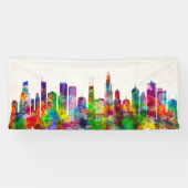 Chicago Illinois Skyline Spandoek (Horizontaal)