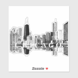Chicago, Illinois skyline Sticker