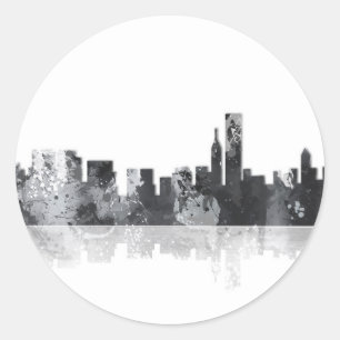 CHICAGO ILLINOIS SKYLINE - STICKERS