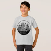 Chicago Illinois Skyline T-shirt (Voorkant volledig)