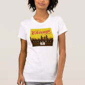 Chicago Illinois Skyline T-shirt (Voorkant)
