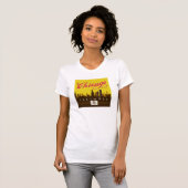 Chicago Illinois Skyline T-shirt (Voorkant volledig)
